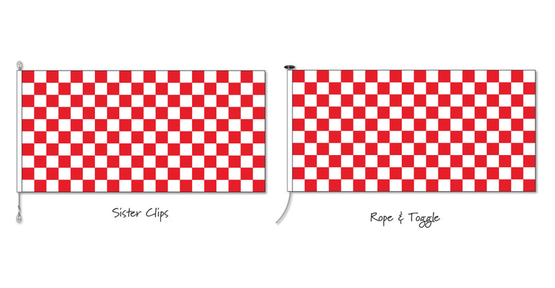 Chequered - Red and White