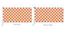 Chequered - Orange and White