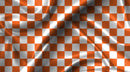 Chequered - Orange and White