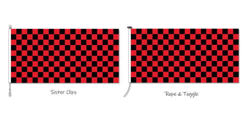 Chequered - Red and Black