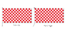 Chequered - Red and White