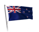 Premium NZ made blue and red New Zealand flag by designed by Flags Group Limited