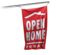 Open Home Today Vertical Flag